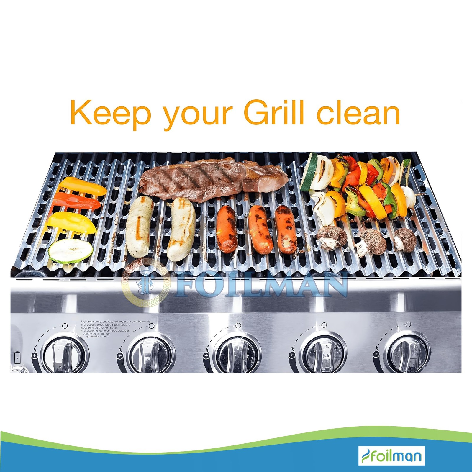 Clean Grill BBQ Disposable Aluminum Liners | 12 x 20 inch/Disposable Grill Gr…