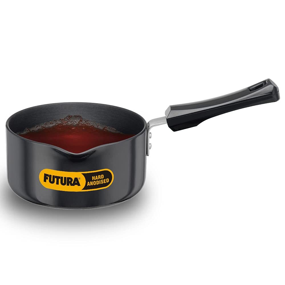 Anodized Saucepan,1.5 Liter Pan, Diameter 16 cm, 3.25 mm Thick, 1.5 Ltr Saucepan