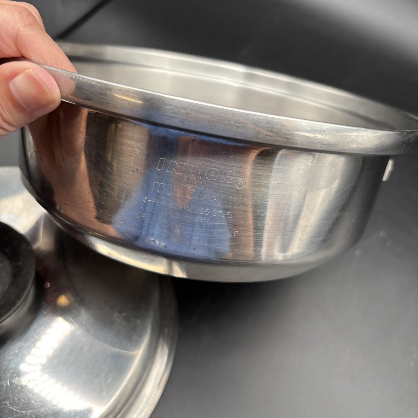 InKor 5-Ply T304 Stainless Steel Sauce Pan w/lid – 8.5” Multi Core USA 2 Quart