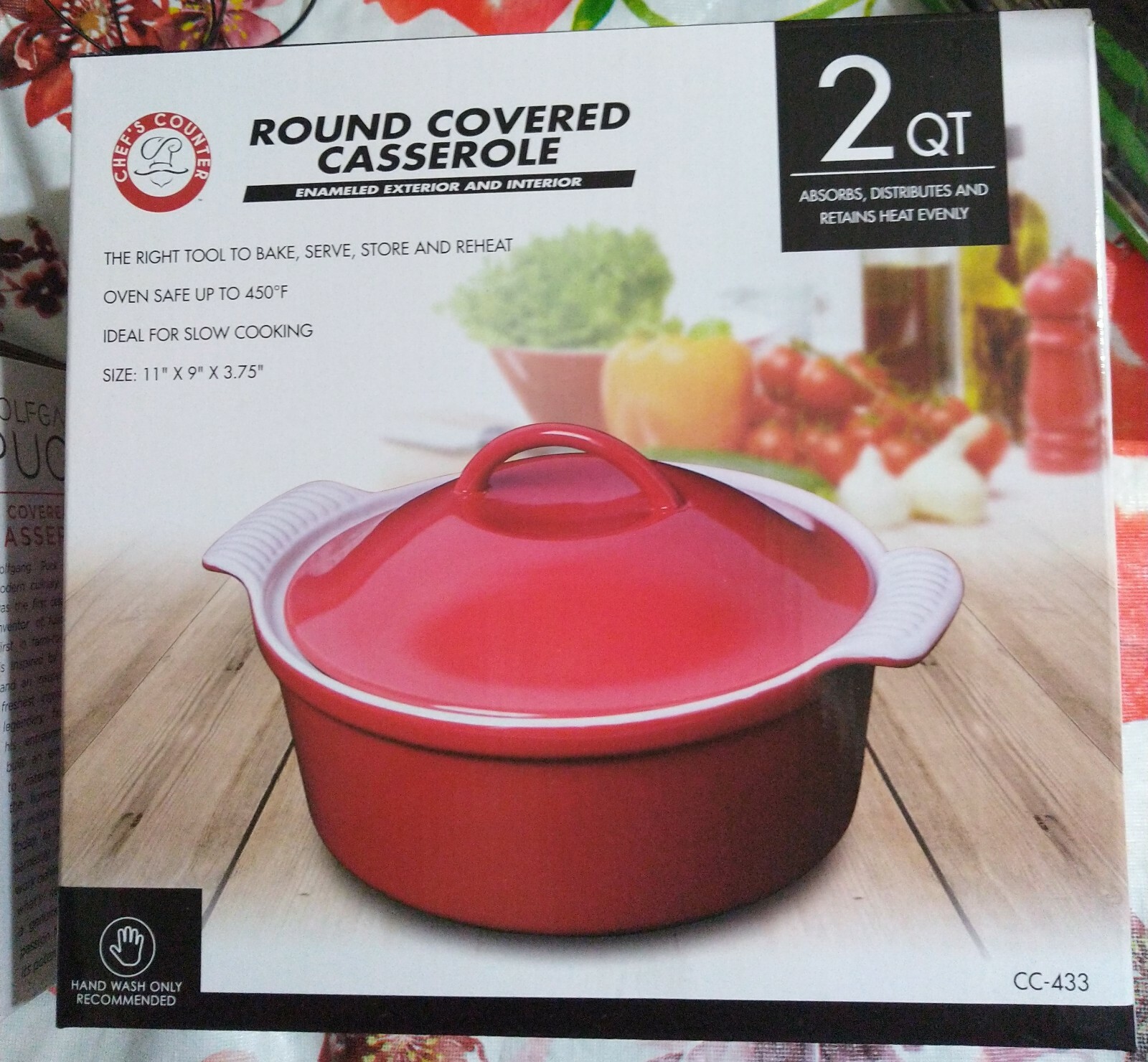 Chef’s Counter Round Covered Casserole