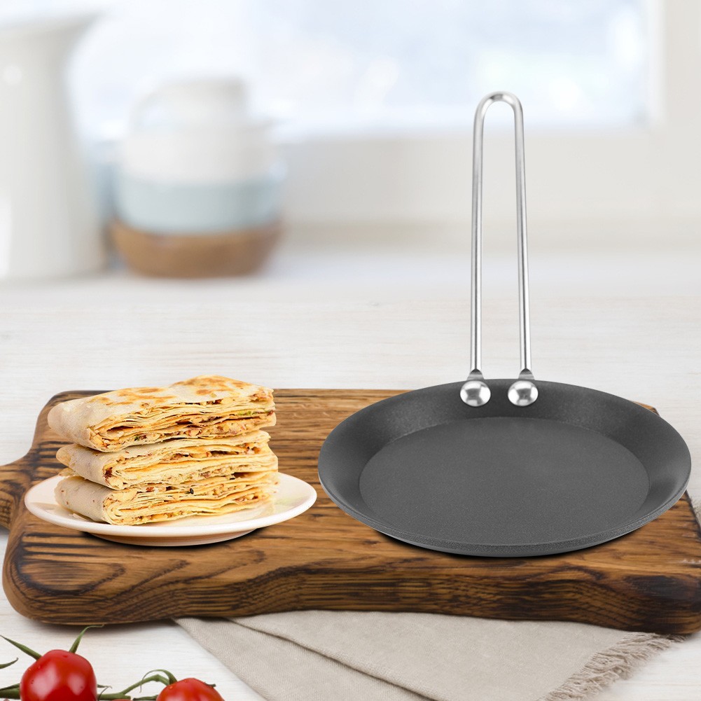 Cute Mini Frying Pan Durable Fast Heating For Household 12cm Cast Iron