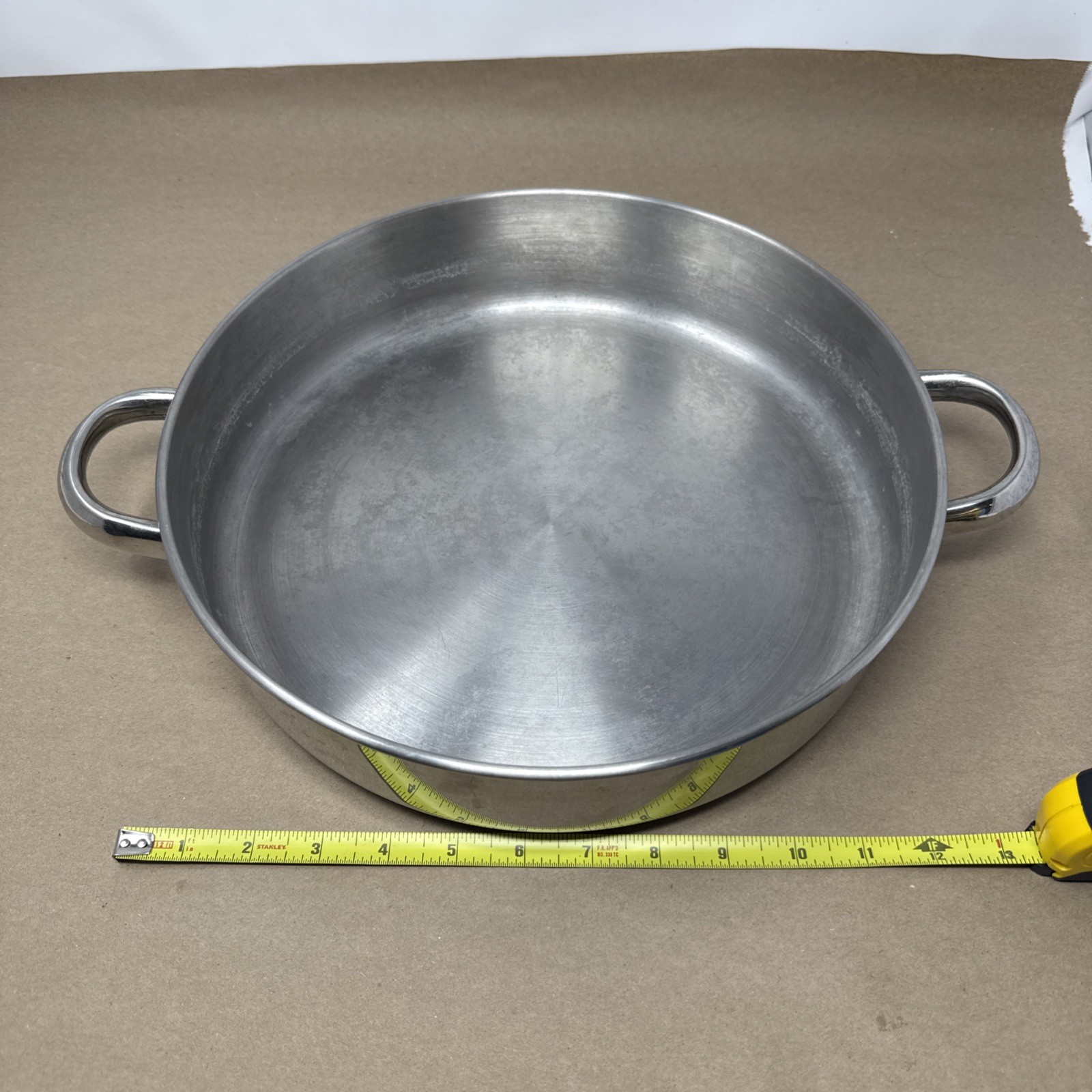 Tools of the Trade 12” 5 Qt 18/10 Stainless Steel Dutch Oven Stock Pot