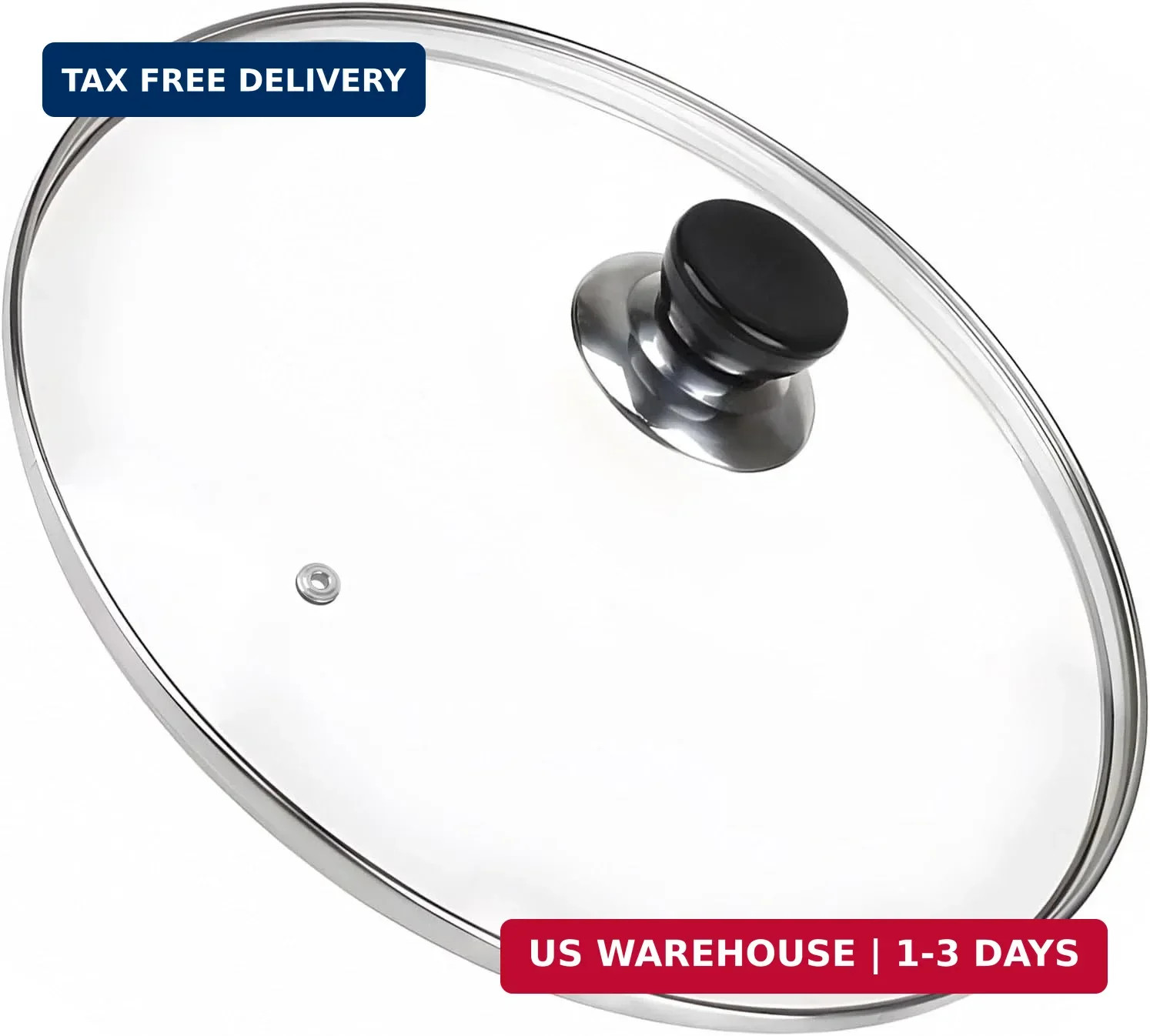 10 Inch Pan Lid, 10” Frying Pan Lids, Tempered Glass Cast Iron Lid for Skillets