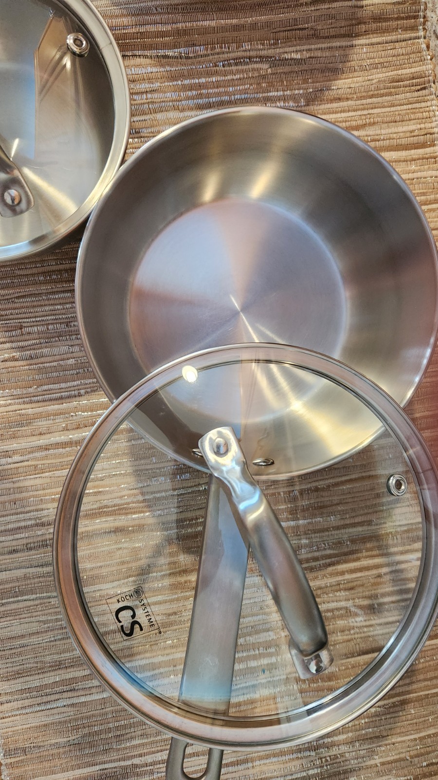 KOCH SYSTEME CS Stainless Steel Saucepan Set, 1QT 2QT 3QT Sauce Pan, Premiu…