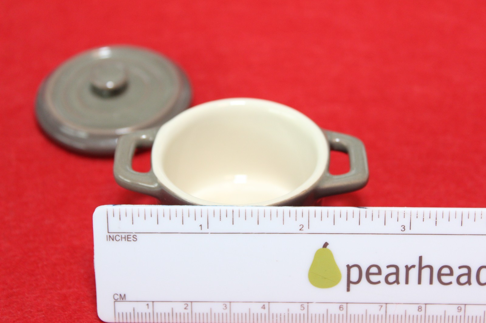 Staub Mini Stoneware Pot Coquette with Lid Super Tiny Dutch Oven Miniature 1.5″