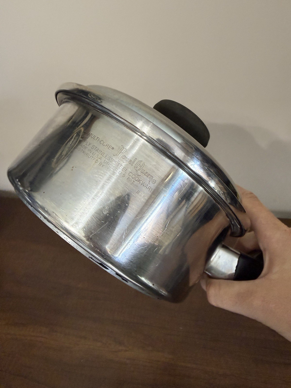 Royal Queen Multi Core 5 Ply Stainless Steel 8″ Sauce Pot 2 Qt Lid