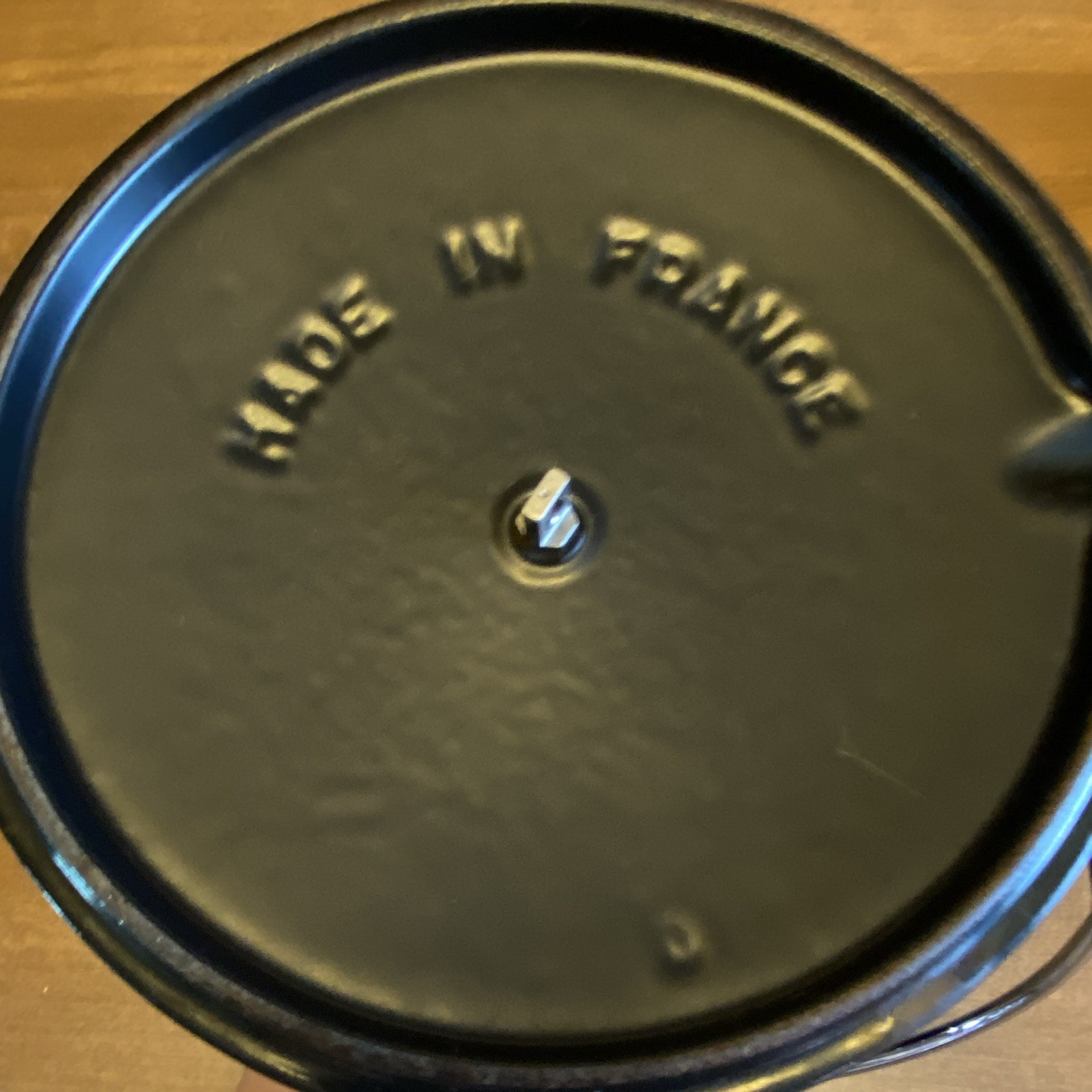 Staub Blue Enameled Cast Iron 0.5 qt. round Tea kettle