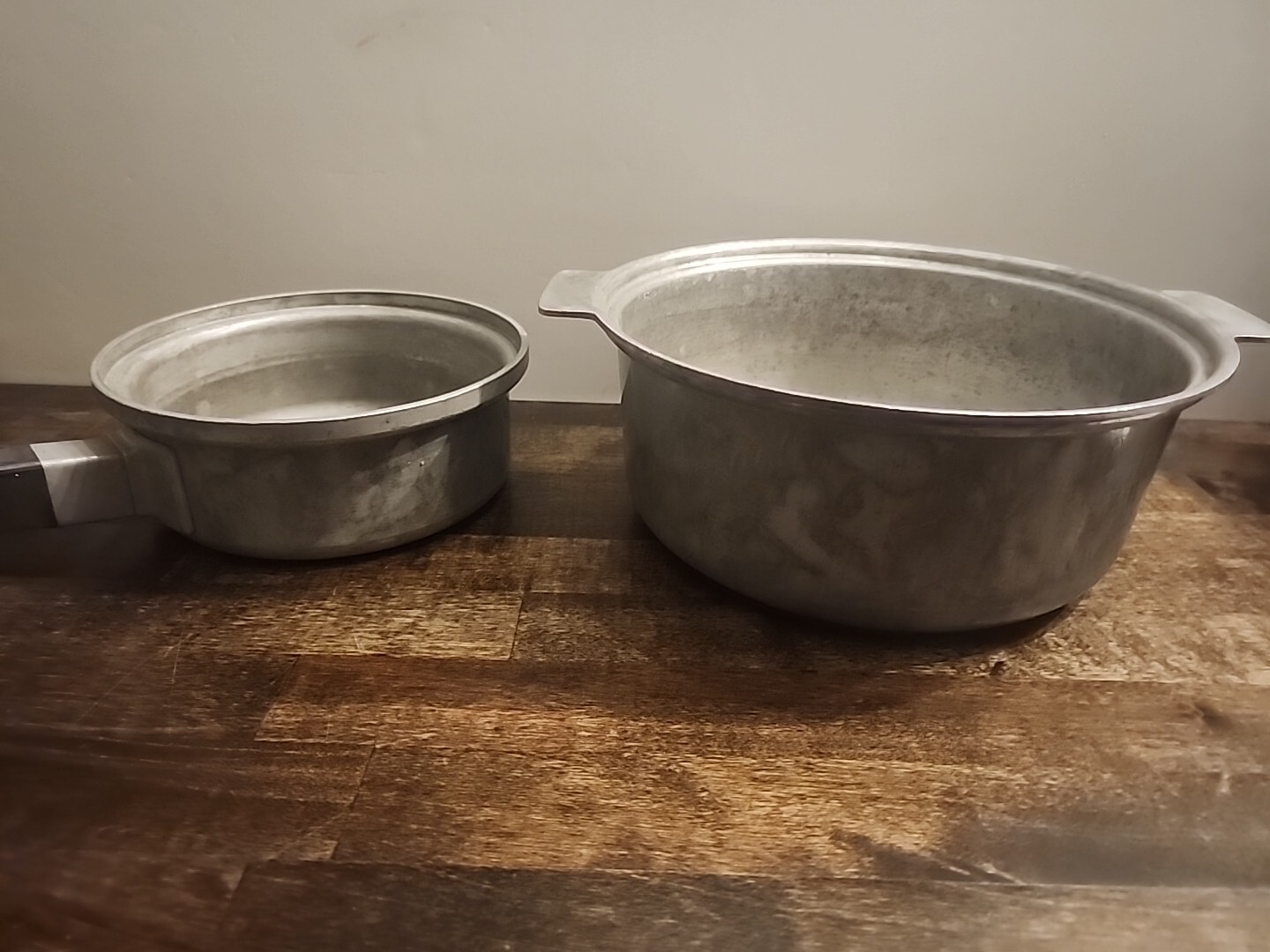 Kitchen Craft 2pc Lot: 1 QT no. 2271 Sauce Pan 6 3/4″ No Lid & 3 Qt. No. 2460