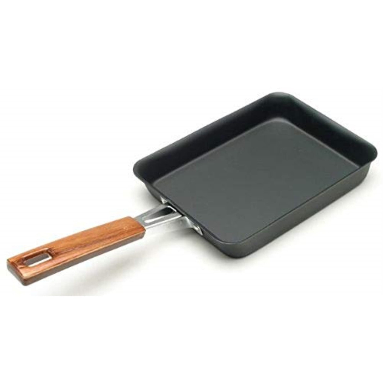 JapanBargain 1811, Japanese Tamago Egg Pan Iron Omelet 7.25″, Black