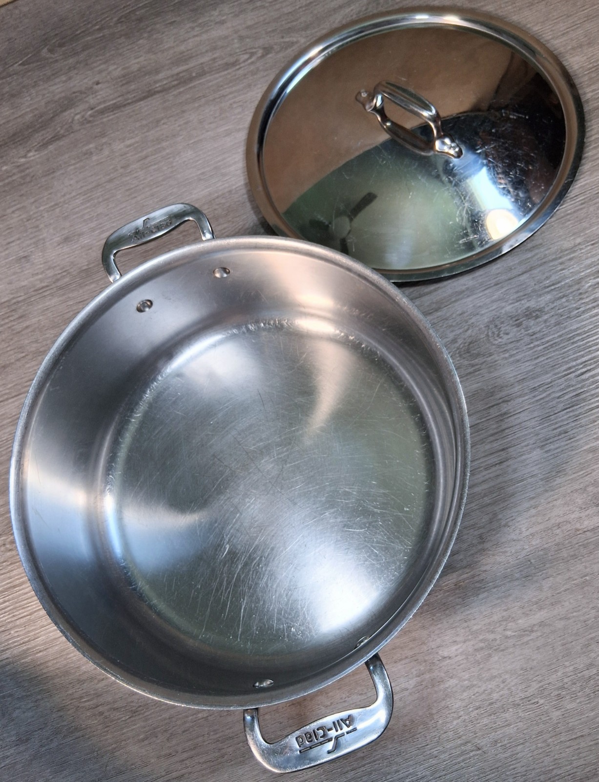 All-Clad Master Chef Cookware Set (10 Nice Pcs. Pots/Pans/Lids) Very Clean