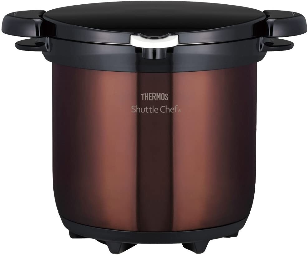 THERMOS vacuum heat insulation cooker Shatorushefu 4.5L clear Brown CBW KBG-4500
