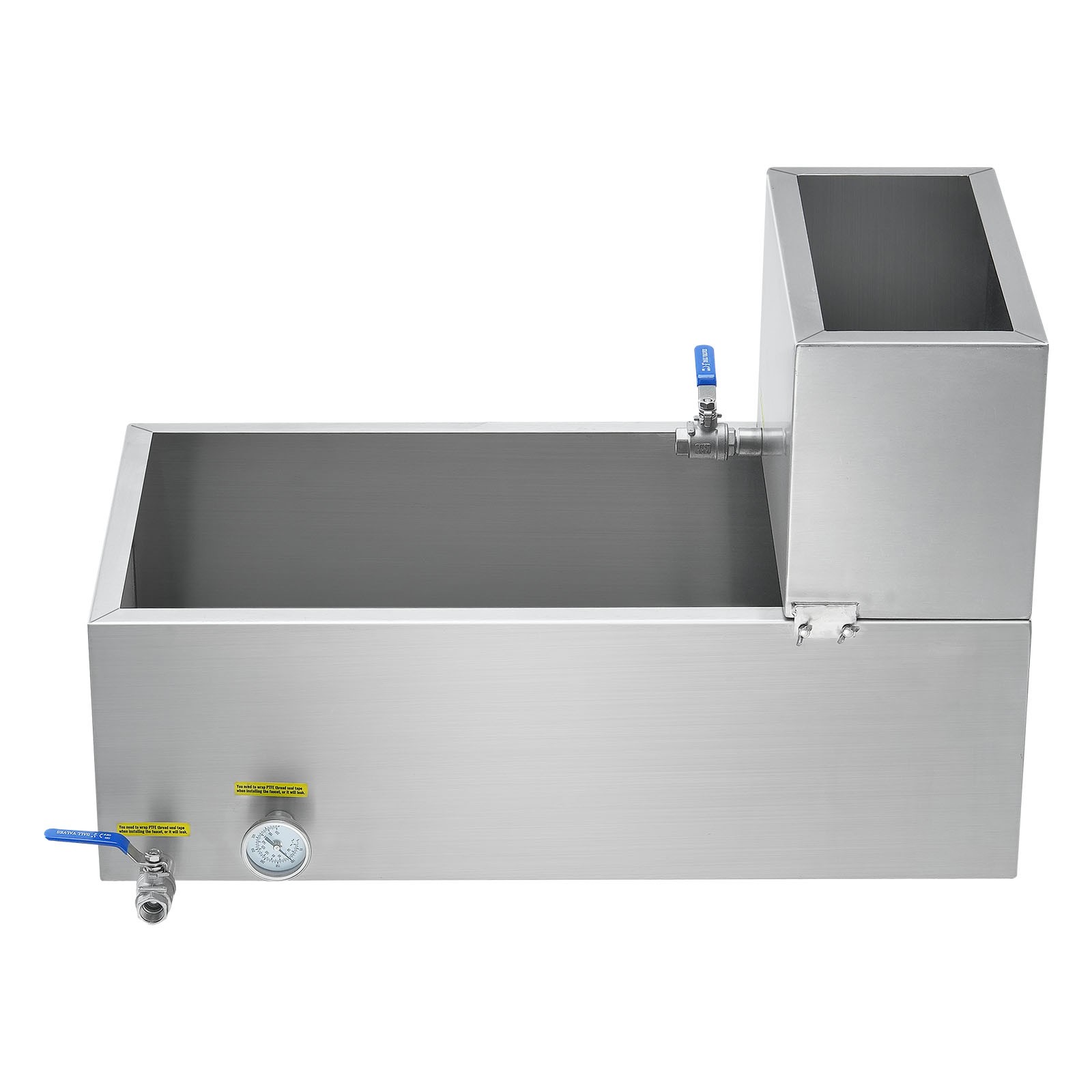 Uimoso Stainless Steel Maple Syrup Evaporator Pan with Valves and Thermometer