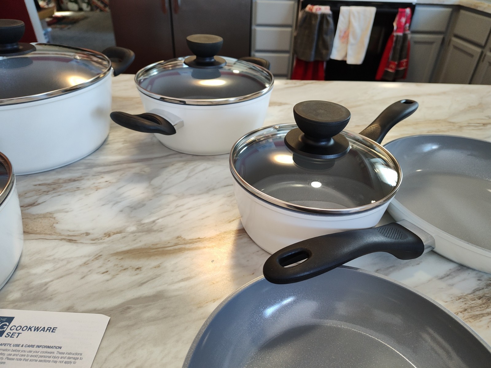 The Big One 10 Piece Silicone Ceramic Cookware Set, Gas & electric safe