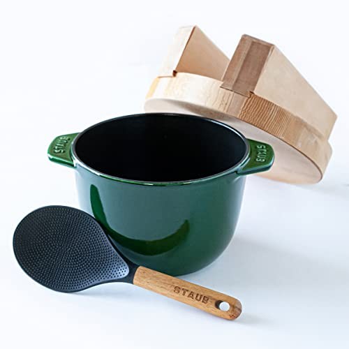 Staub La Cocotte de GOHAN M size, φ160mm 1.8L, Basil Green, Limited Edition