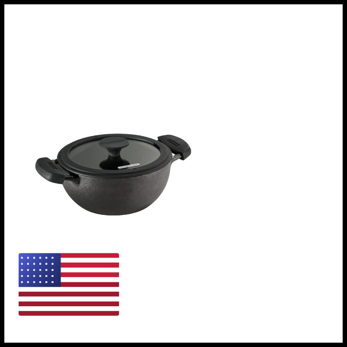 Tramontina Utsava 2.3-Quart Pre-Seasoned Cast Iron Kadai Lid Small Kadhai Pot