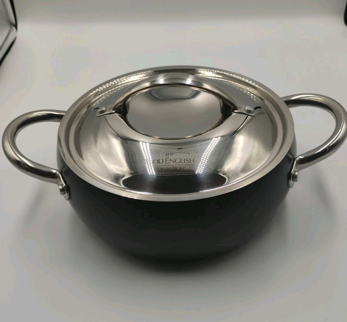 Todd English Hard Anodized Green Pan 3-Quart Covered Casserole/Dutch Oven Pot