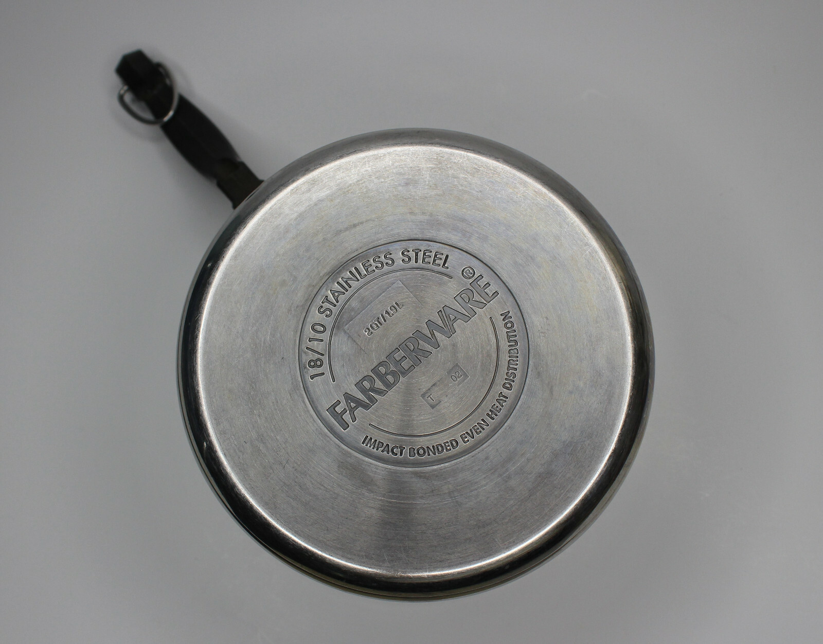 Farberware 2 QT /1.9L 18/10 Stainless Steel Sauce Pan Glass Lid Impact Bonded