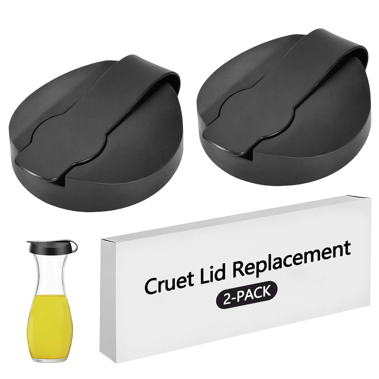 2-Pack Replacement Lids For Good Seasons Salad Dressing Cruet Glasses,Food-Gr…