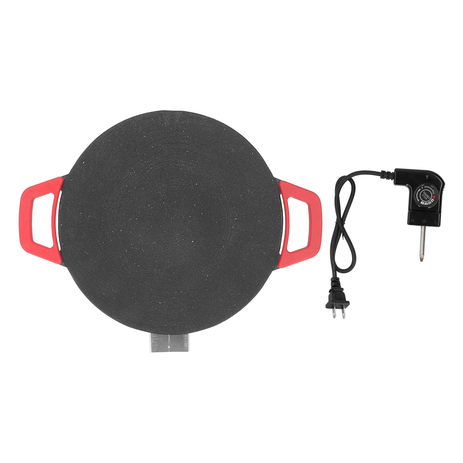 Round Korean Style Stovetop Smokeless BBQ Cast Grill Pan For Home Cooking