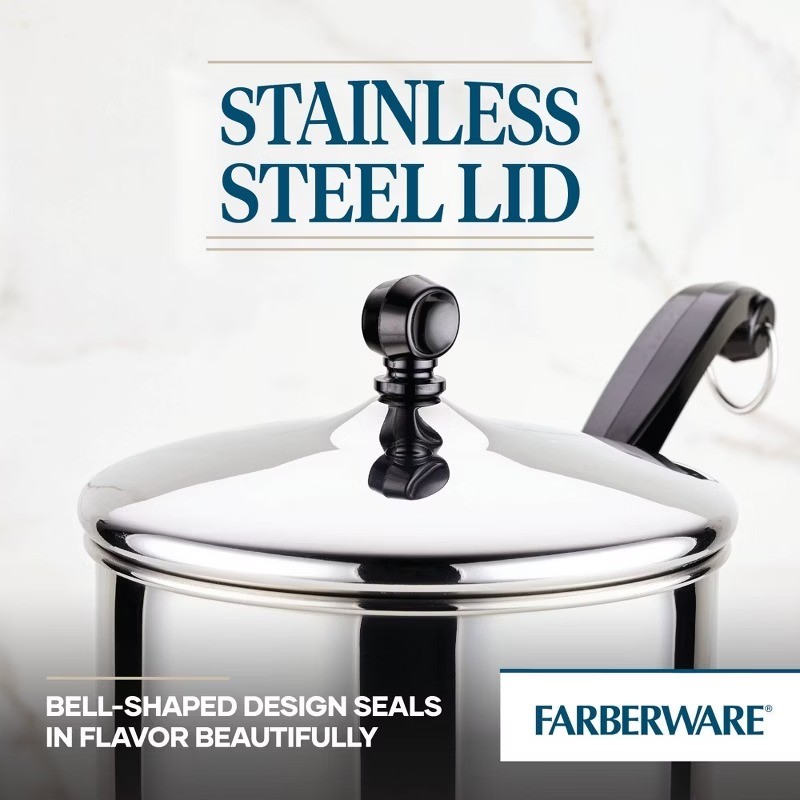 Classic 3qt Covered Saucepan: Stainless Steel, Dishwasher-Safe, Smooth Surface
