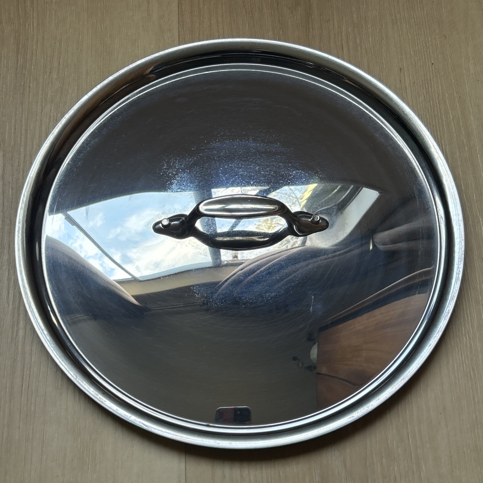 All Clad D3 D5 Stainless Steel Lid Only 11 1/4″ Outside 10 1/2″ Inside