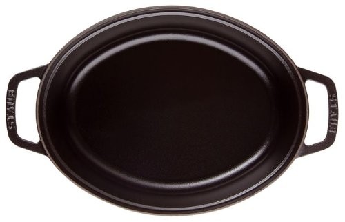 STAUB Stoub “Pico Cocot Oval Black 23cm” double-handed casting enamel hot pot IH