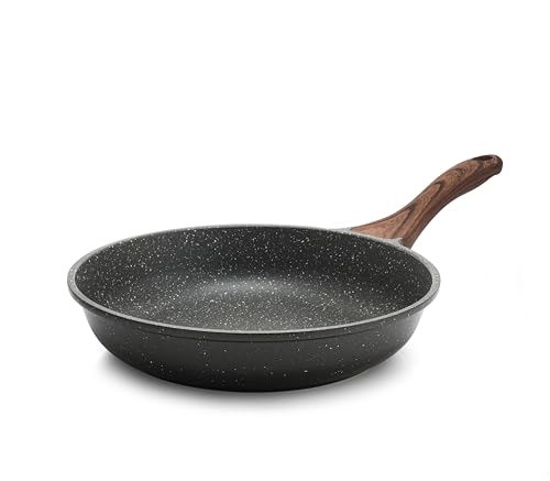 Swiss Granite Nonstick Skillet – 12.5 Inch with Comfortable Bakelite Handle