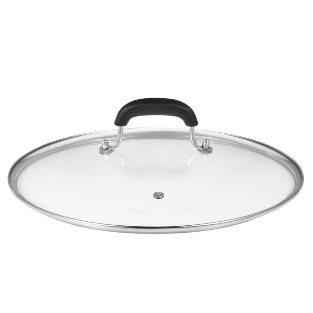 Glass Lid for Pots and Pans, 121/2 Inch 113/4 Inch Inner Diameter Tempered Gl…