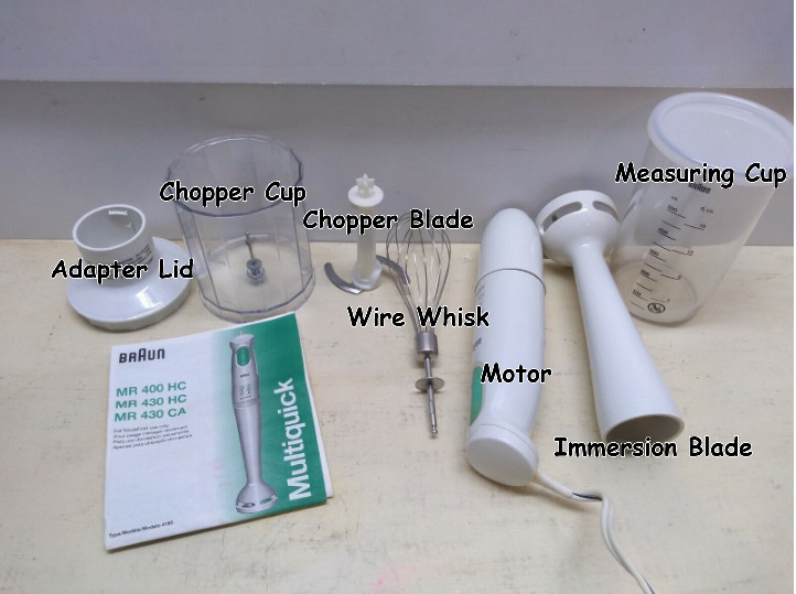 Pick part] Braun Multi Quick Immersion Hand Blender Food Chopper Food Processor
