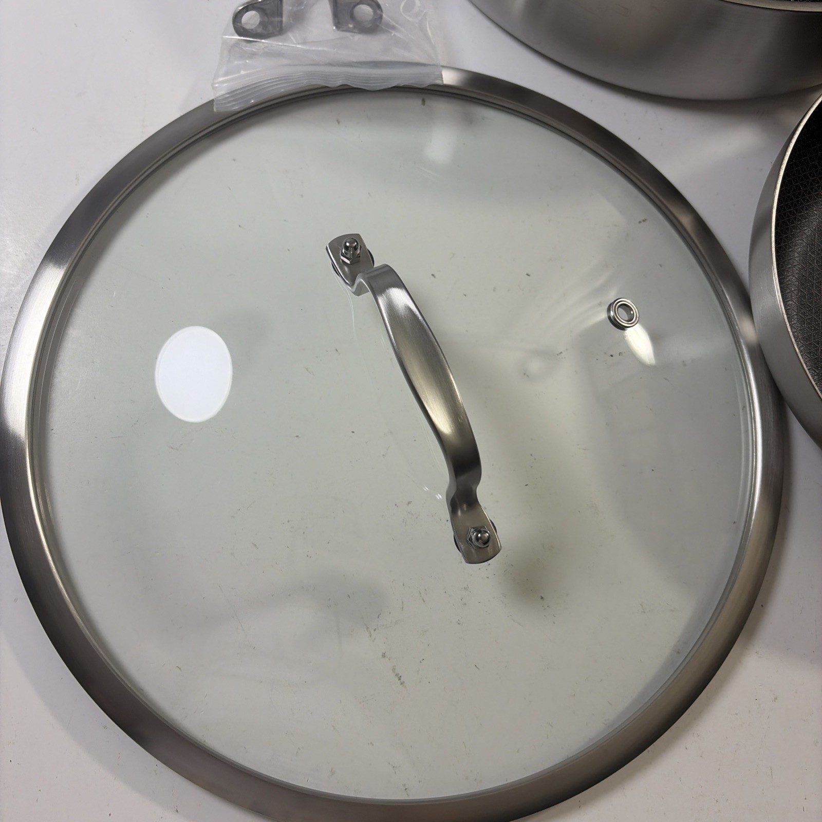 LOLYKITCH 6QT Tri-Ply Stainless Steel Sauté Pan with Lid+8″Nonstick Fry Pan Set