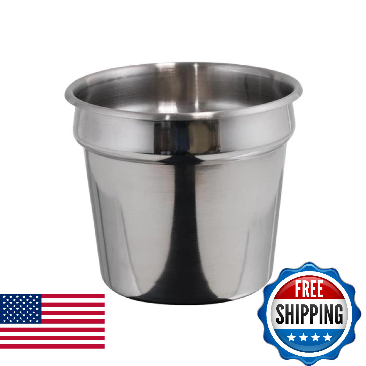 Winco Inset Pan, 7.0-Quart, Medium
