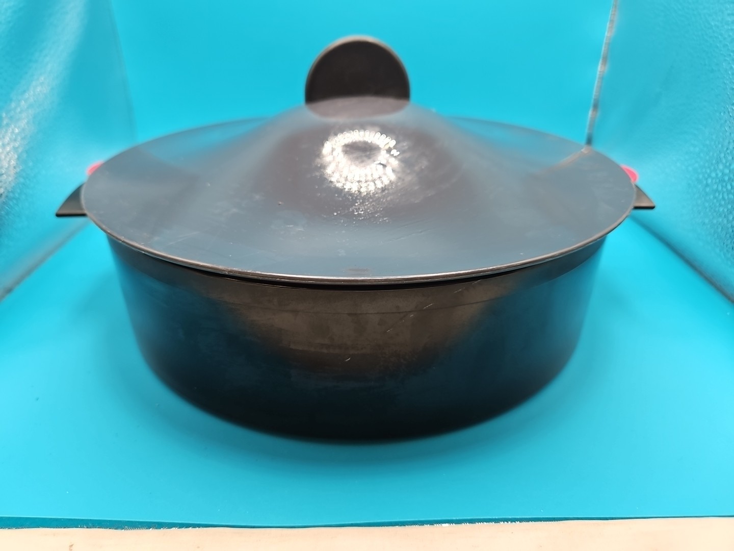 Tupperware Microsteamer 9″ black red microwave steamer cooker veggies rice 3 pc