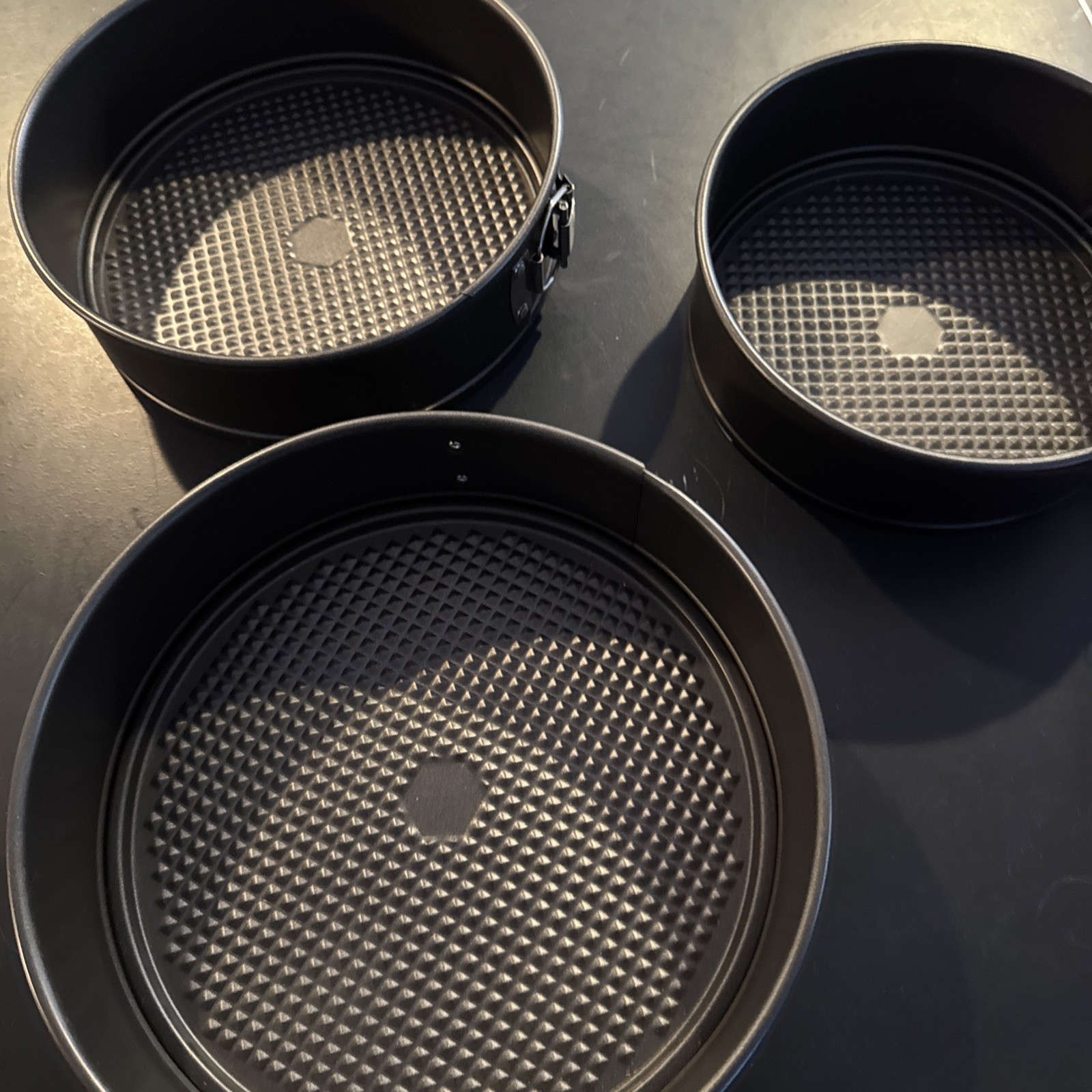 Primechef Pan Set Springform Non-Stick Coating 3 Piece New 8, 9, And 10 Inch