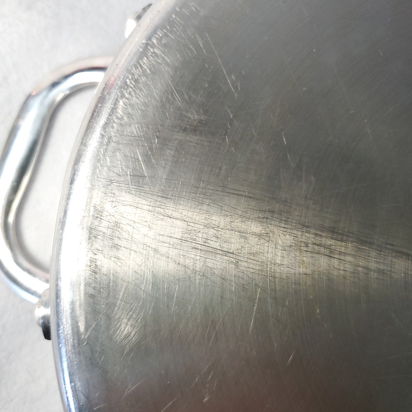Calphalon 3 QT Quart Stainless Steel Pan Skillet Saute w/Glass Lid #5003 – READ
