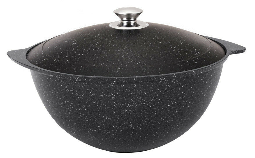 Kukmara Non-Stick Aluminum Kazan for Pilaf Plov Uzbeki Dish Lagman 7.4Qt КАЗАН