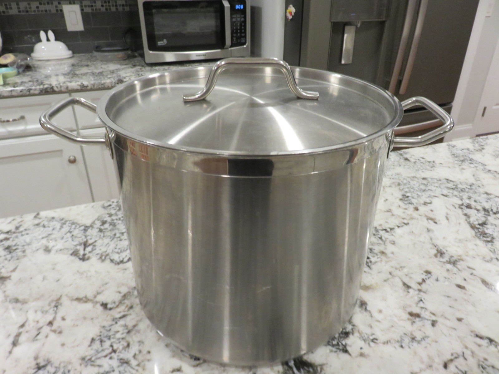 Update International SPS 20 Qt NSF Stainless Steel Stock Pot w/Cover Heavy LOOK