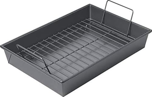 Chicago Metallic Roast Pan | Non-Stick Rack | 13 x 9 Inch