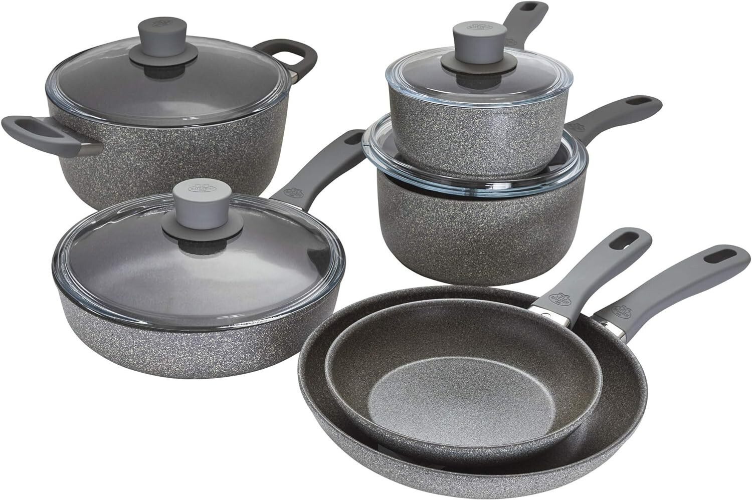 Ballarini Parma Plus by HENCKELS 10-pc Aluminum Nonstick Cookware Set PLS READ