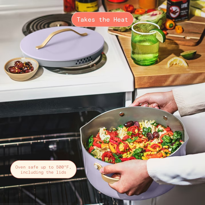 Beautiful 12-Piece Evergood Non-Toxic Ceramic Nonstick Coating Cookware Set