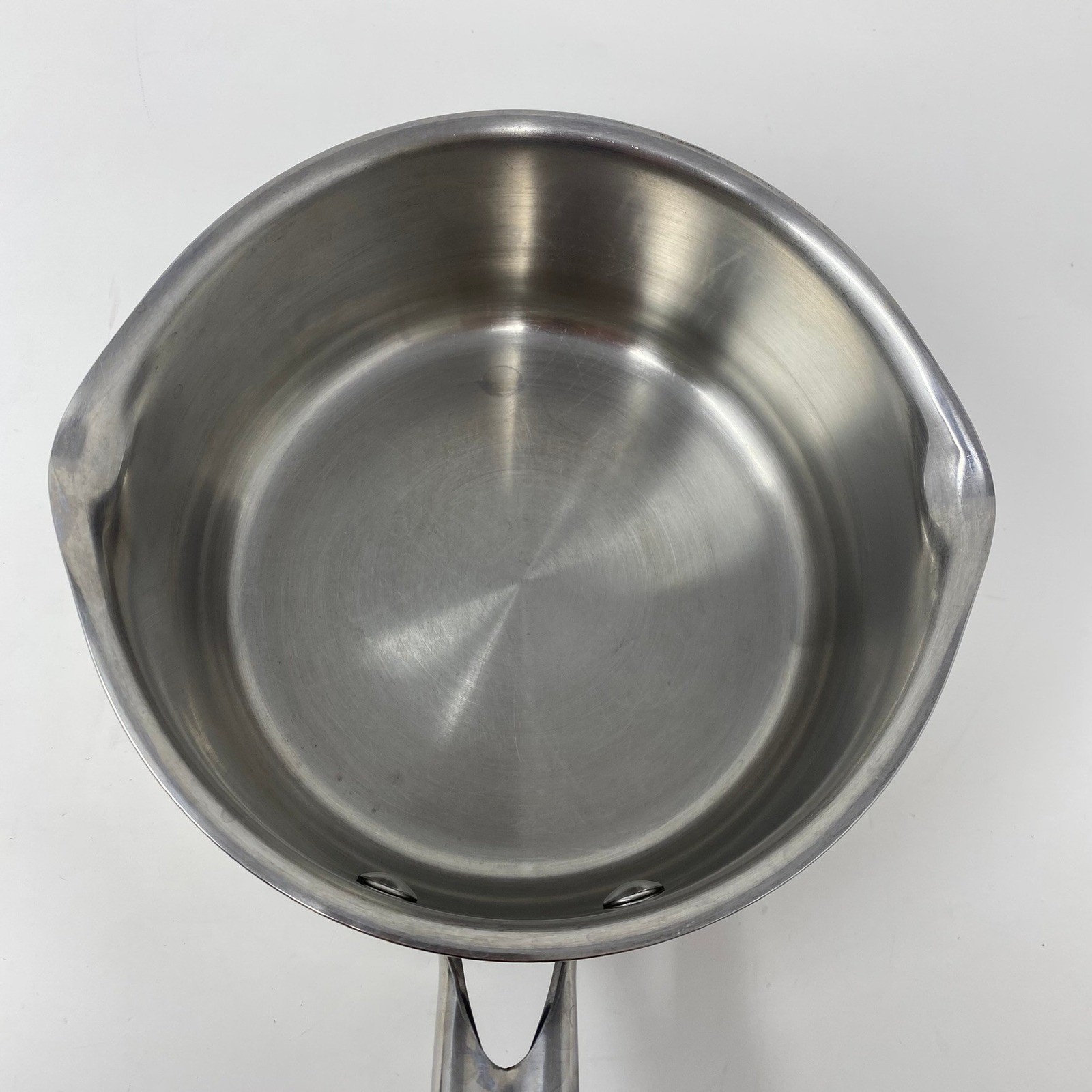 WearEver Saucepan 1.5 Quart Silver Good Stainless Steel Dual Pour Spout