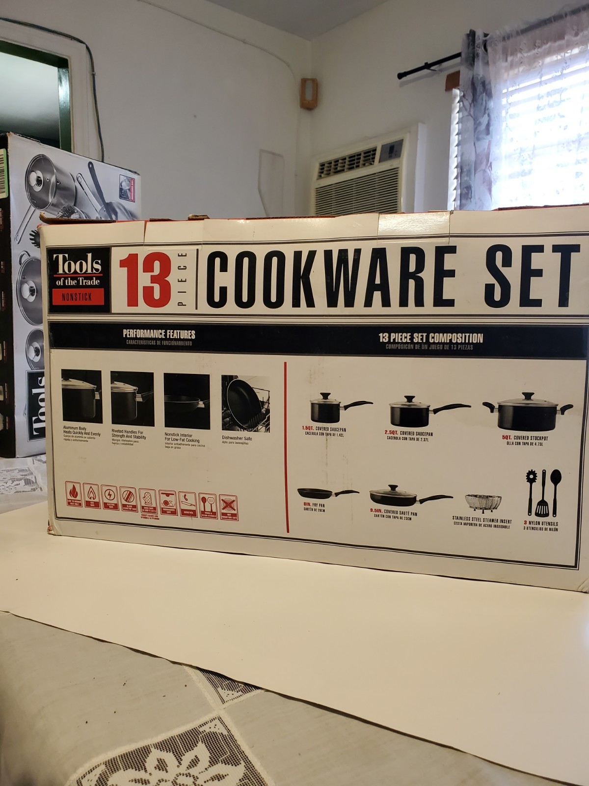 Tools of the Trade Nonstick 13-Pc. Cookware Set Stainless Steel