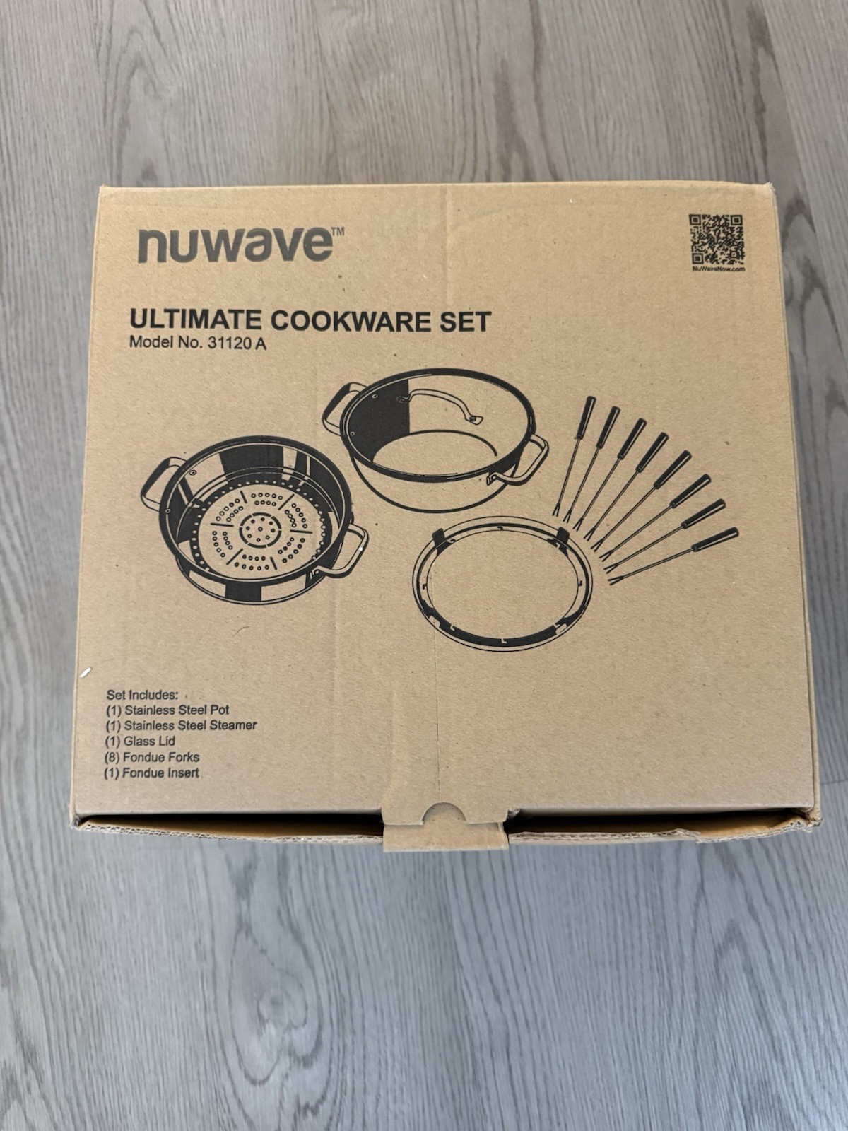 NEW Nuwave Ultimate Induction 12 Pc Cookware Set 31120A Pot Steamer Fondue