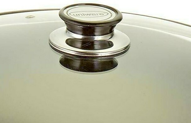 16 Quart Non Stick Aluminum Sauce Pan/Stock Pot With Glass Lid, Black