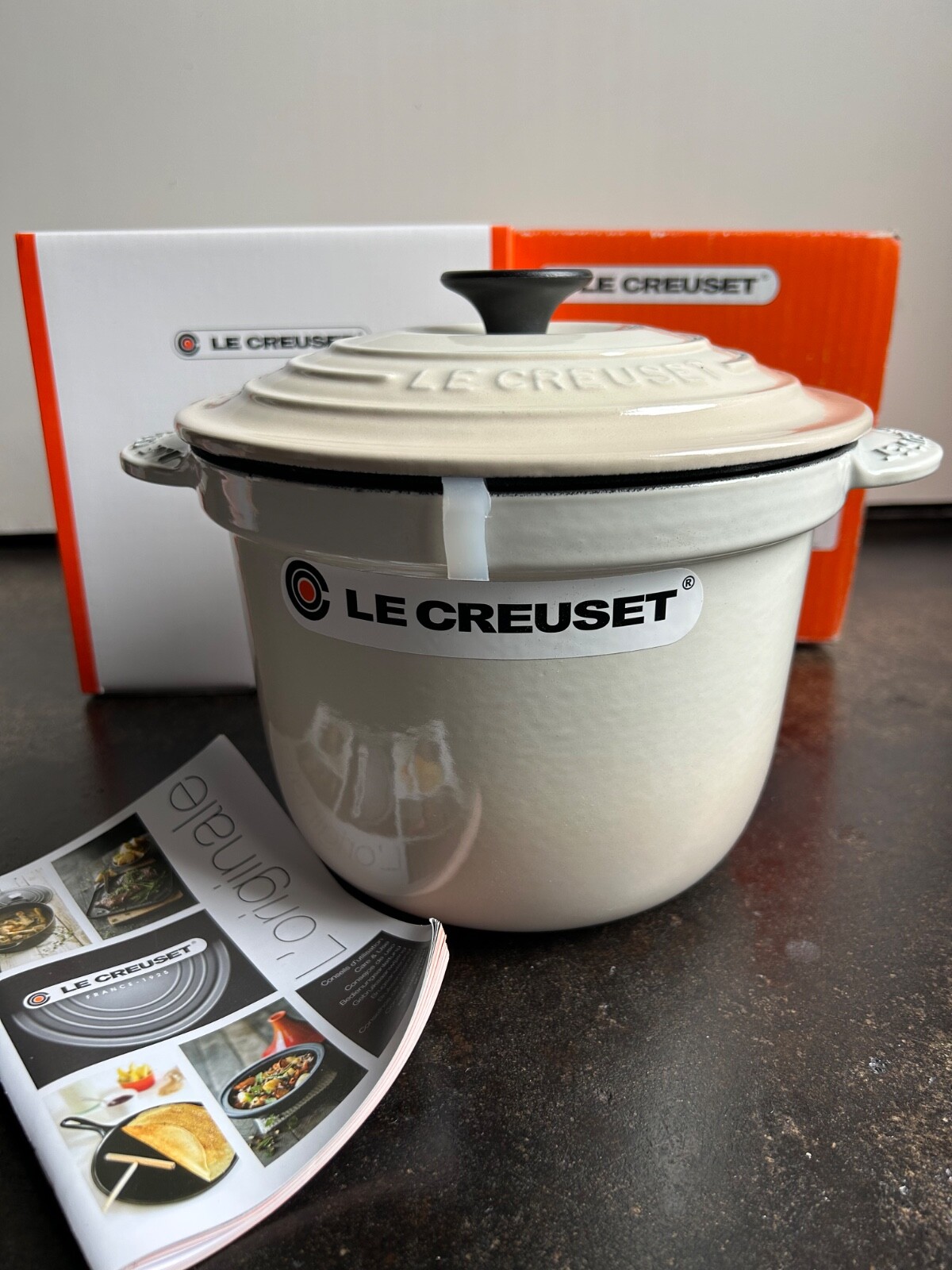 Le Creuset Everyday Rice Pot 20cm 2.8L / 3QT Meringue Enamel Cast Iron France NW