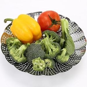 Vegetable Steamer Basket, Premium Stainless Steel Veggie Steamer Basket –