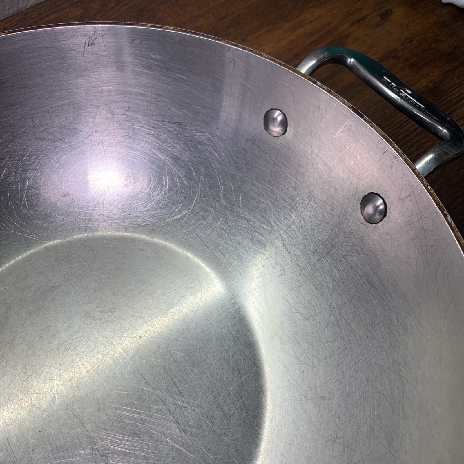 All Clad Stainless Steel Wok Stir Fry Pan 12″ Diameter Single Handle