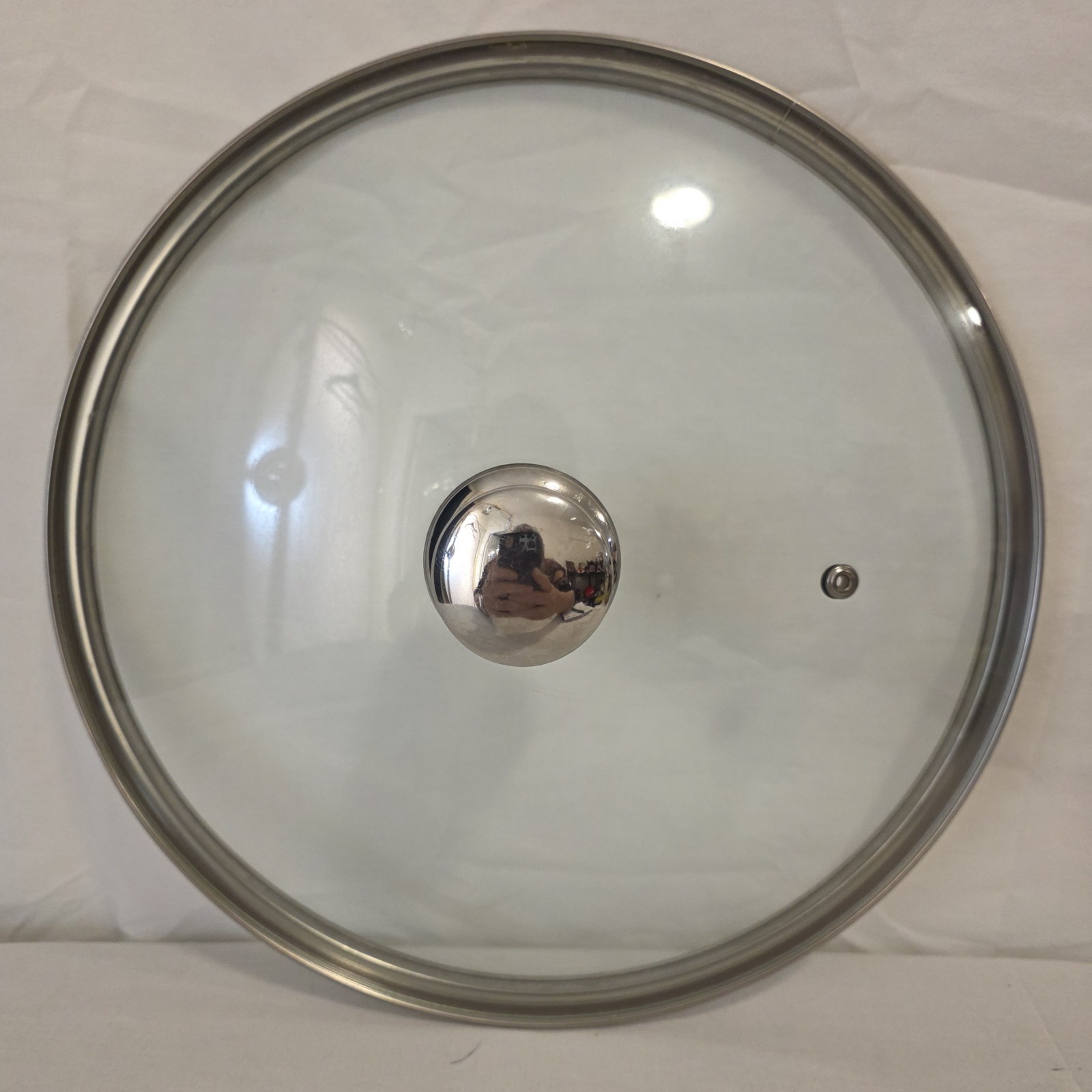 Stock Pot Replacement Lid – LID ONLY 11¼” Chrome Handle