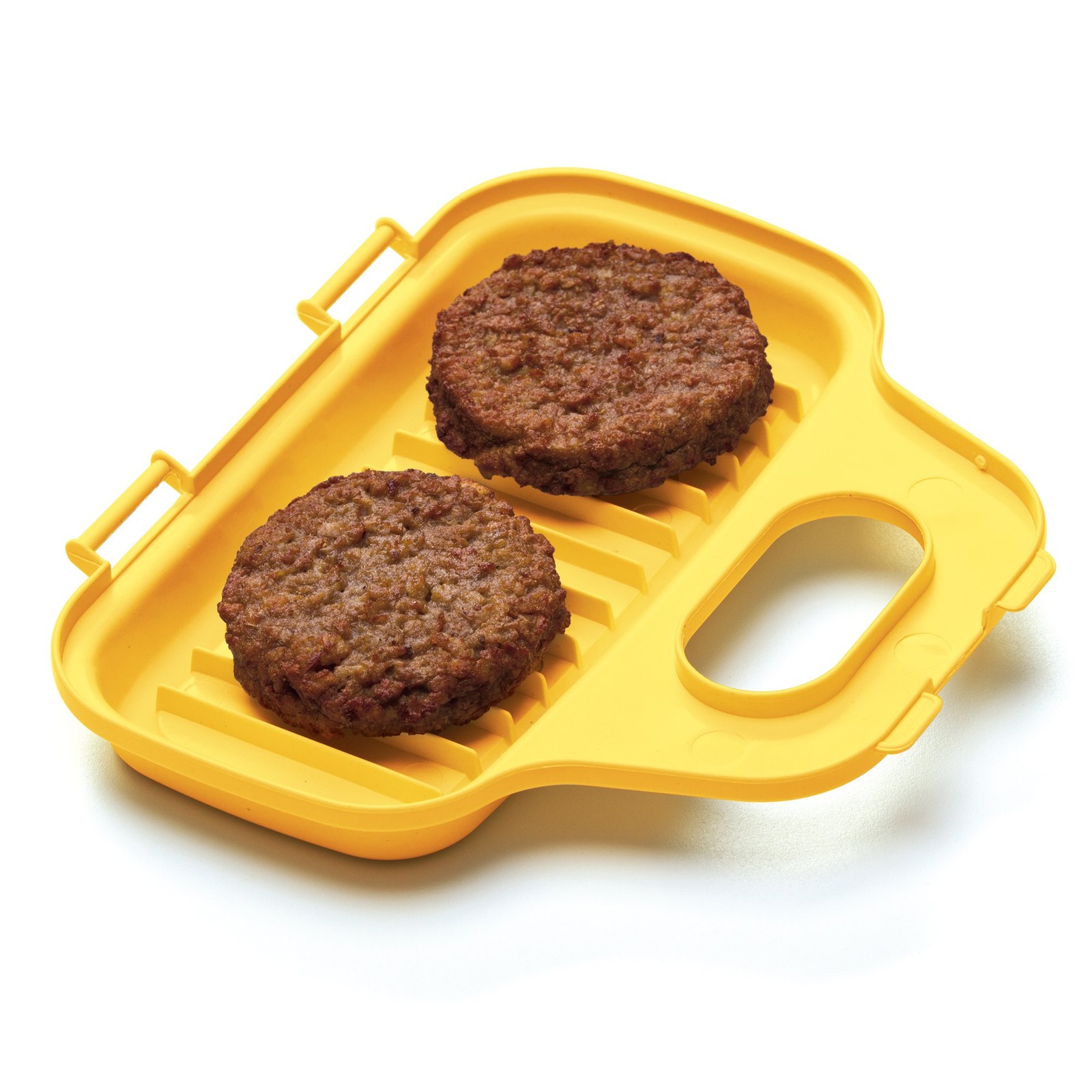 Microwave Egg Poacher Yellow Easy to Use Cooker Boiler Kitchen Tool Breakfast