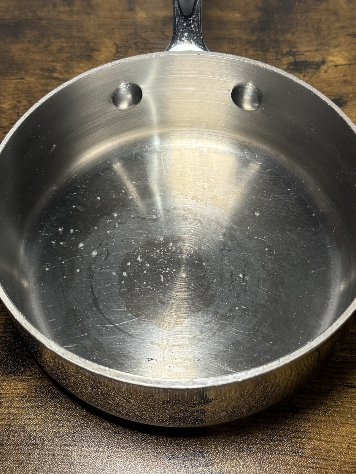 All-Clad Master Chef Metal Stainless Steel 1 Qt Saucier/Sauce Pan – No Lid