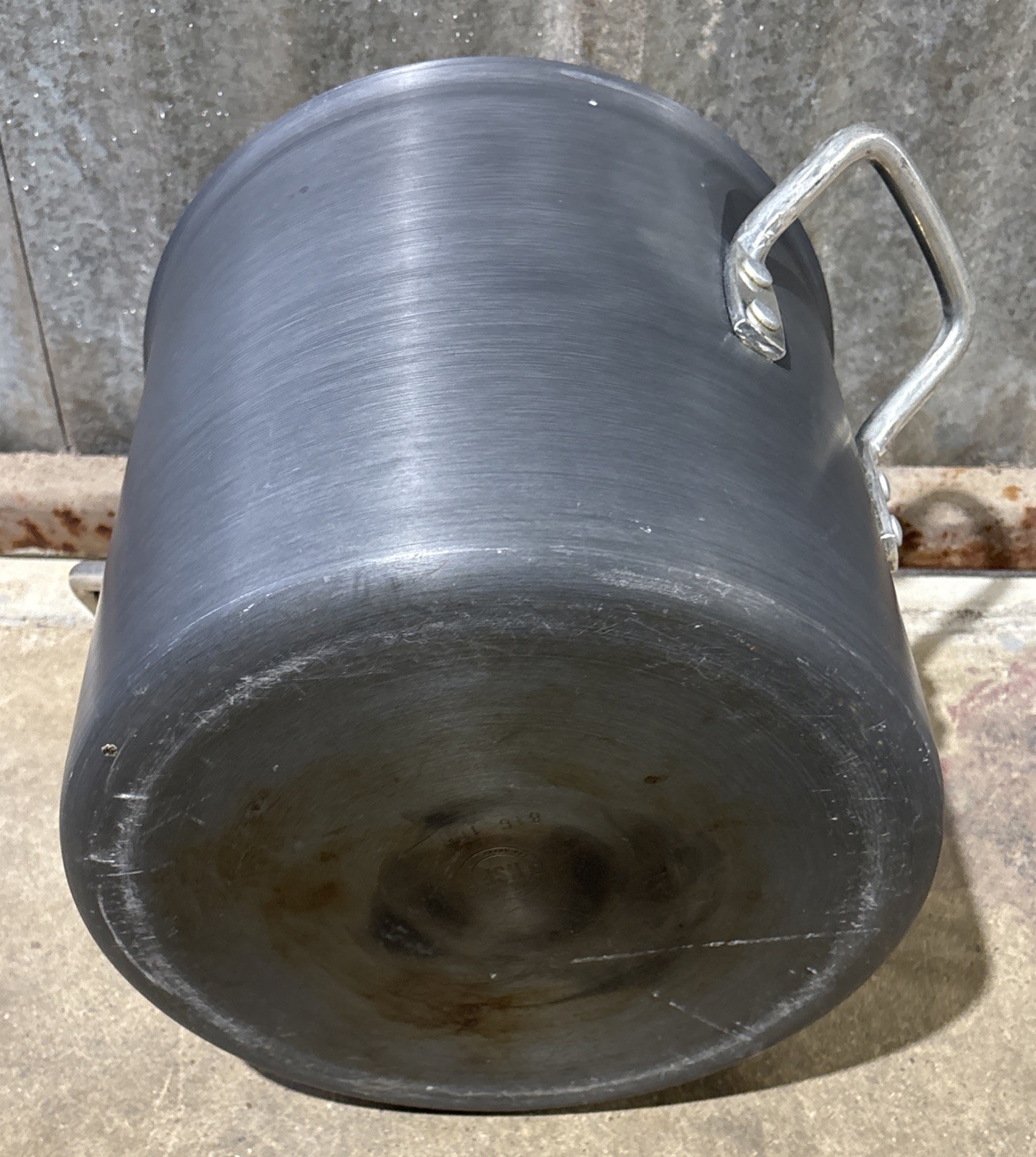 Vtg 16 Qt Stock Pot Commercial Aluminum Cookware 816 w Lid 312C Toledo, Ohio